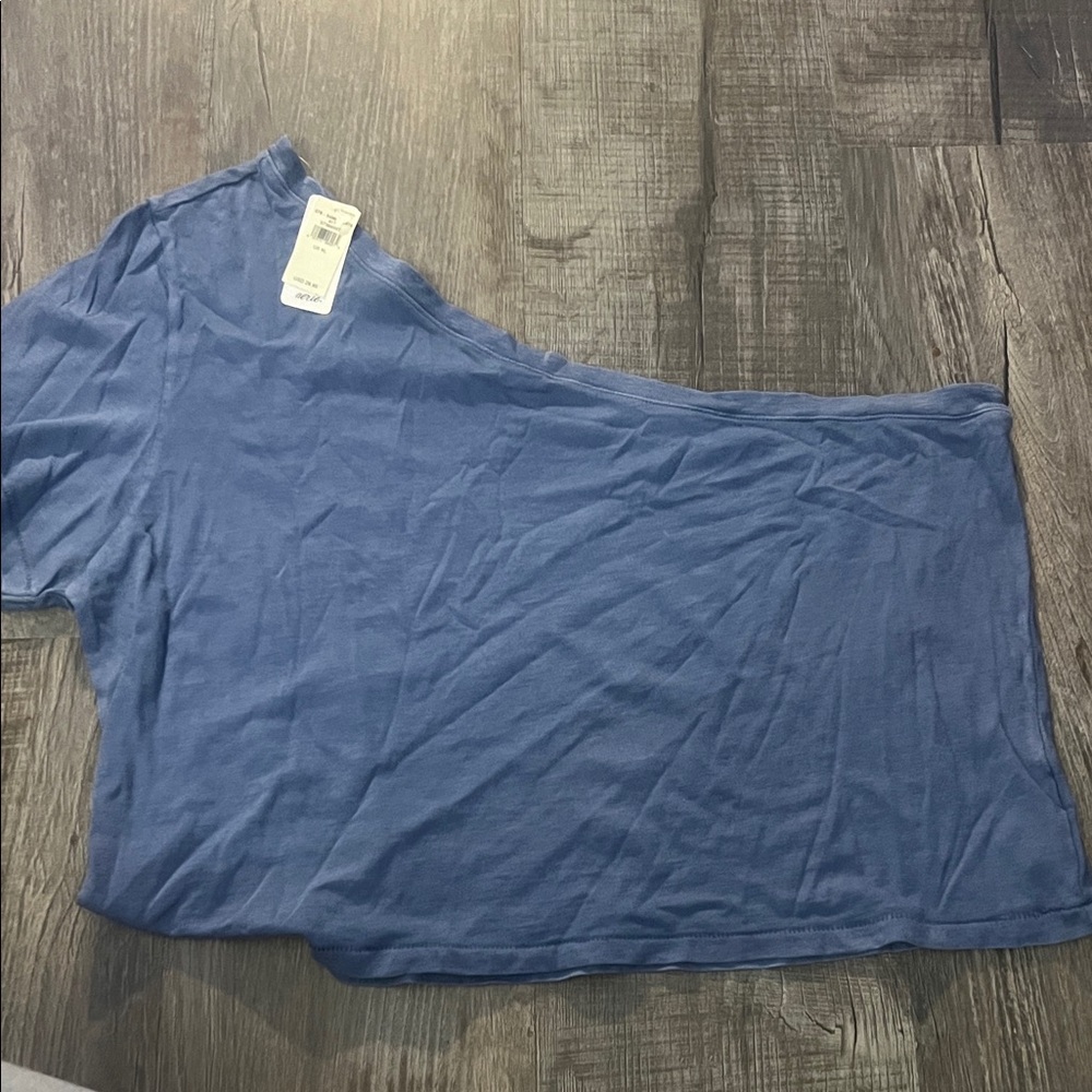 Aerie Soft Blue One Sholder Top